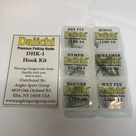 daiichi fly fishing hooks Daiichi Hook Sampler DHK1 60PK & Multi-Packs 1650MP & 2220MP
