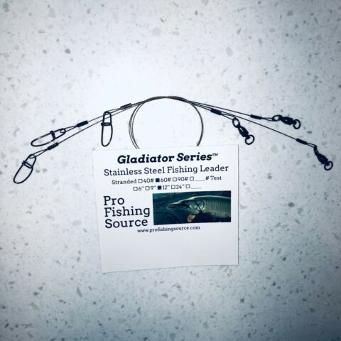 Stainless Steel Stranded WR BB Swivel Fishing Leader 3 Pack