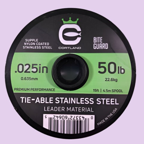 Tie-able Stainless Steel Fishing Leader Material 10LB To 50LB Cortland Line Co