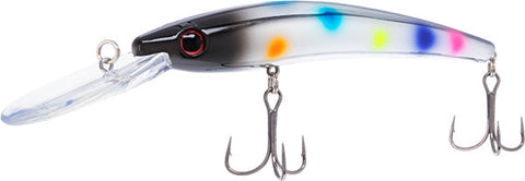 Precise Walleye Crankbait with two large hooks in Black Head Wonderbread color 5/8 oz PWC