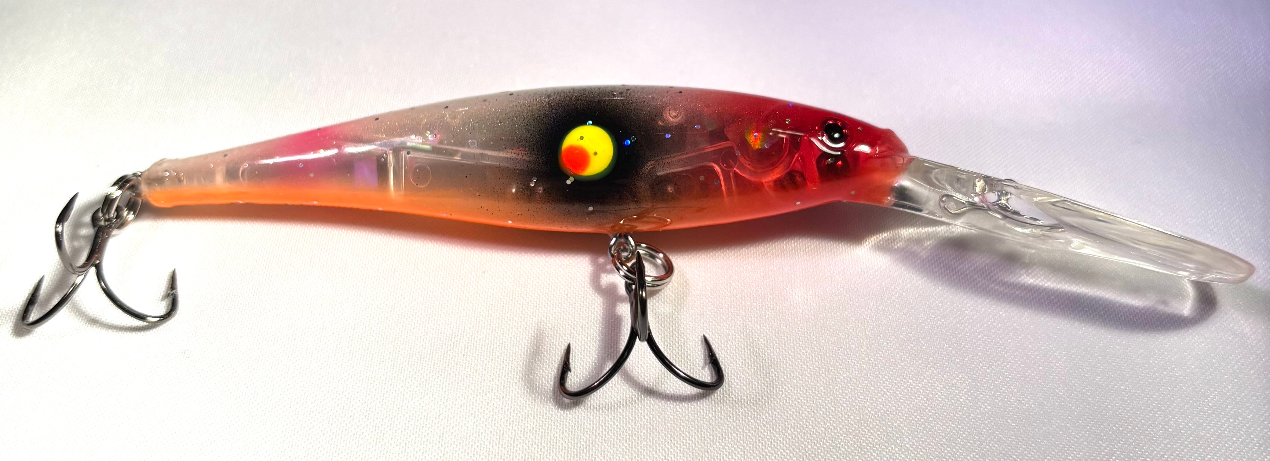 blinking red light fishing lures Flicker Minnow 9S Custom Colors by Rippn-Lips Tackle