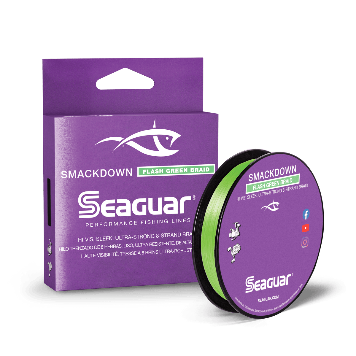 Seaguar Fishing Line Fluorocarbon Braid & IceX