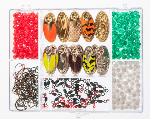 Spinner Rig Fishing Kits & In-line Blades 10PK Infiltrator Series DIY For Gamefish Panfish