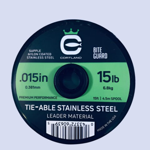 Tie-able Stainless Steel Leader Material 15lb Cortland Line Co