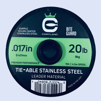 Tie-able Stainless Steel Leader Material 20lb Cortland Line Co