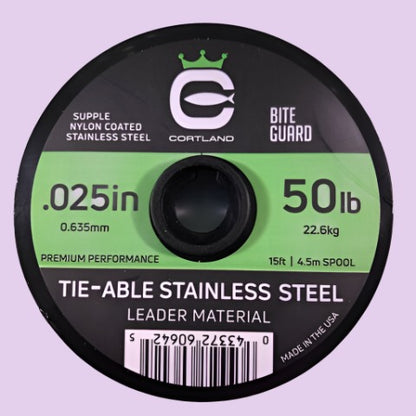 Tie-able Stainless Steel Leader Material 50lb Cortland Line Co
