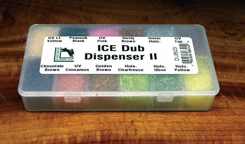 Hareline Dubbin Ice Dub Dispensers & Fly Tying Kits