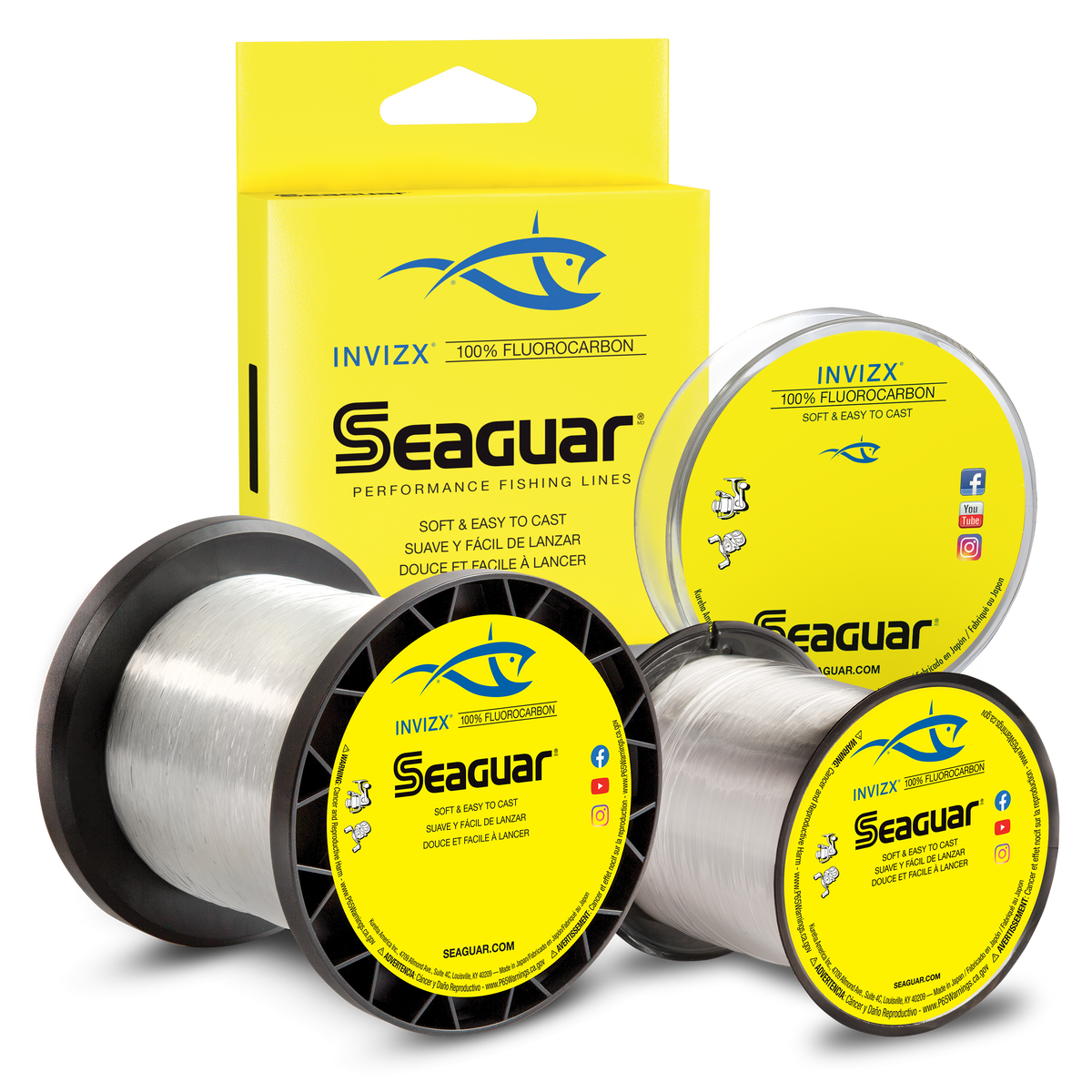 Seaguar Fishing Line Fluorocarbon Braid & IceX